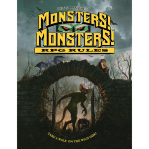 Cover art for the Monsters! Monsters! RPG rules book.