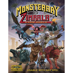 Cover art for the Monsterary of Zimrala